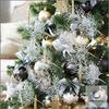 Artificial Leaves and Branches, Christmas Tree DIY Decoration Accessories, Faux for Holiday Wreaths and Centerpieces