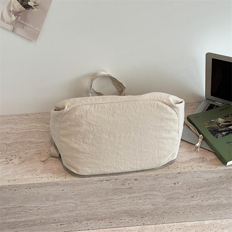 Einfarbige Kordelzug-Handtasche Damen-Schultertasche Große Kapazität Pendler-Crossbody-Tasche