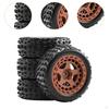 4 Pieces Wheels and Tires 2.7x1inch Replacement for 1/18 2S 223S RC Crawler Lightweight