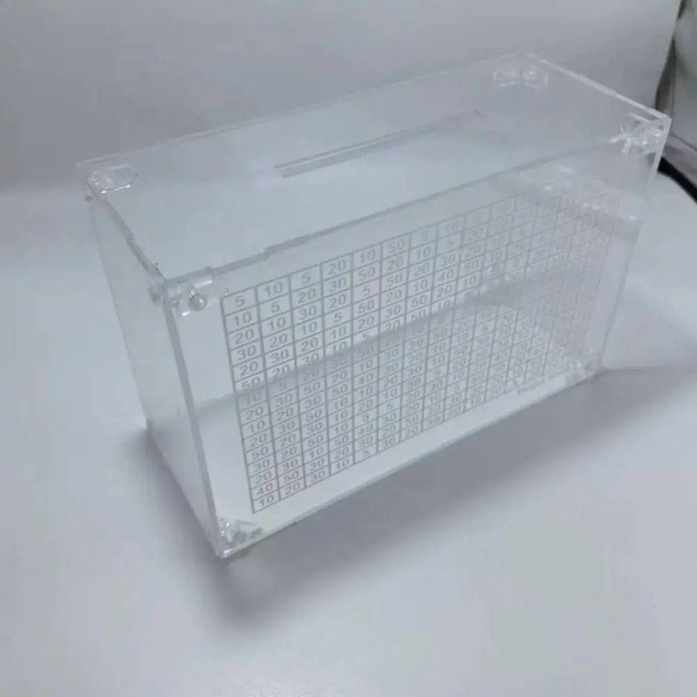 Akrylové prasátko 1000/5000/10000 Nádoba na úsporu peněz Dekorativní banka na mince a bankovky Domov