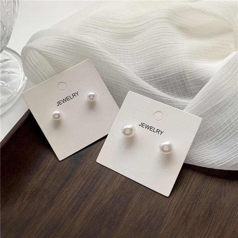 Earlobe Stud Pearl Earrings for Sleeping Without Removing The Pearl Earrings. High-end Style To Prevent Allergies. Ear Bone Stud for Women.