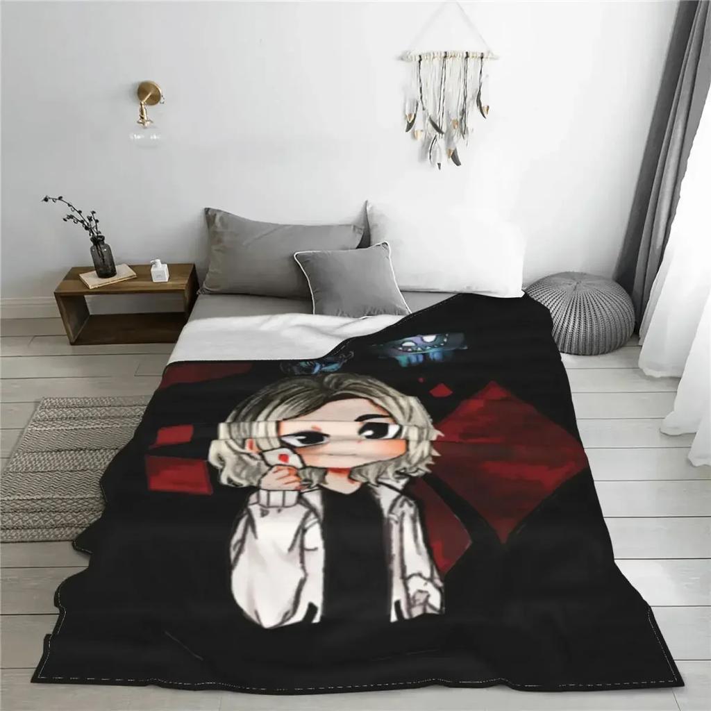 Niedlicher Chishiya-Anime-Deckenbezug, Alice im Grenzland, Flanell-Überwurf, Decken, Sommer-Klimaanlage, Dekor, weiche, warme Tagesdecke