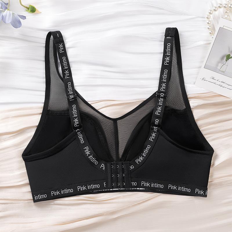 Plus Size Thin Adjustable Minimizer Bra for Women Gathered Lifting Anti-Sagging Support Intimates for Full Bust