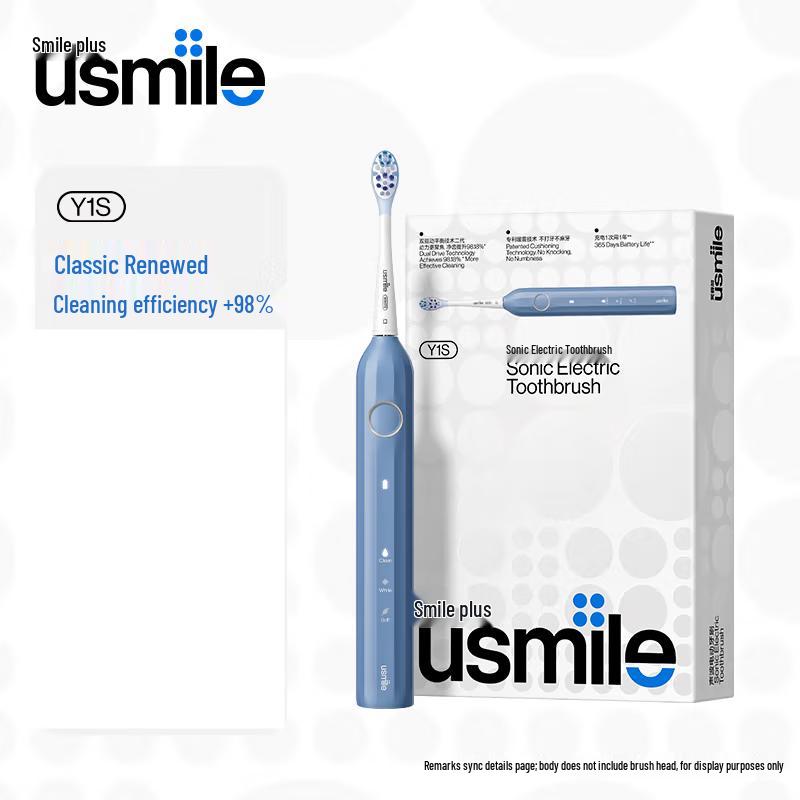 

usmile Y1S Sonic Electric Toothbrush for Adults CN plug (adapter included)