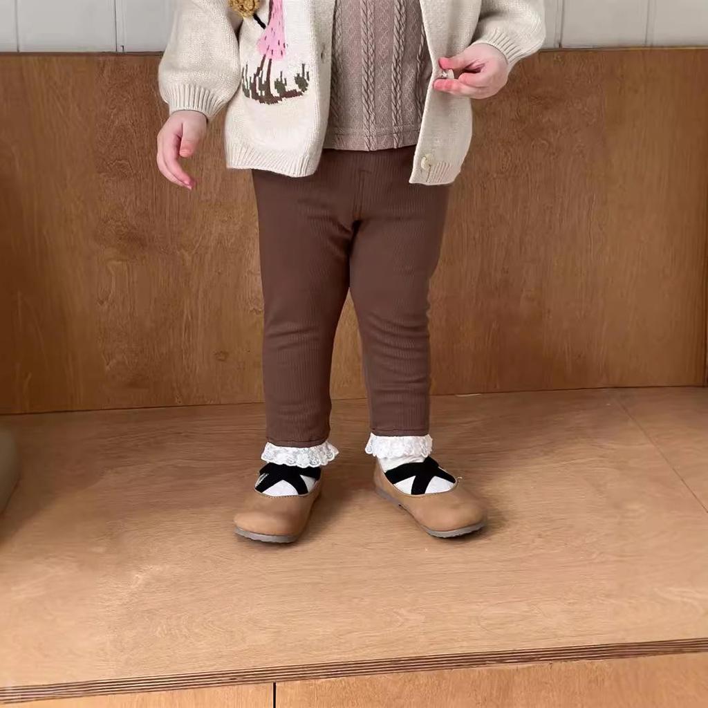 Children's Korean Style Autumn Outfits: Girls' Cardigan Coat Set