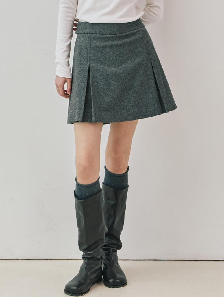 CLUNY Wool Skirt Pants - Black