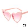 Ochelari de soare cu inimă, 14 culori, ochelari de soare cu ochi de pisică pentru femei, ochelari de soare în formă de inimă de dragoste retro pentru femei, protecție UV400