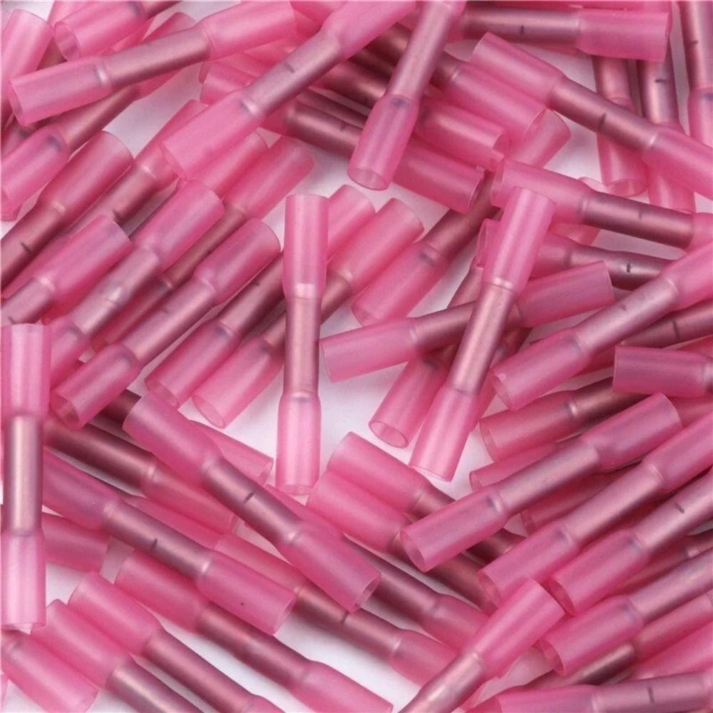 20 Pcs Insulated Heat Shrink Connectors Connectors Kit Shrinkable Crimp Terminals Waterproof Clamp Type Wire Connection Pipe