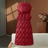 Vest women's medium and long autumn and winter new products slim down cotton clothes vest jacket thickened vest