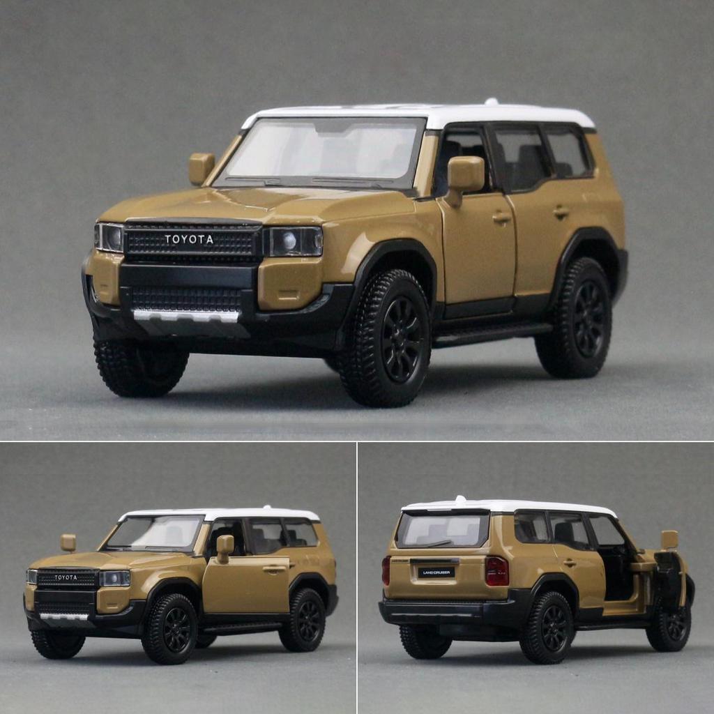 1/36 TOYOTA PRADO Land Cruiser LC250 SUV Alloy Car Model Diecast Metal Off-road Vehicles Car Model Simulation Childrens Toy Gift