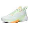 Anta Attack 4 Durable Rebound Mid-Top Basketball Shoes Men Sneakers White Green Orange 112231603-1