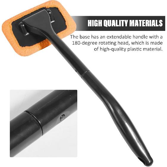 RACOONA Windshield Cleaning Tool,Car Cleaning Window Tool,Car Window Cleaner Tool,Car Accessories Car Window Cleaner With Unbreakable Extendable