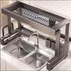 Stainless Steel Multi-functional Kitchen Sink Dish Rack and Drainer
