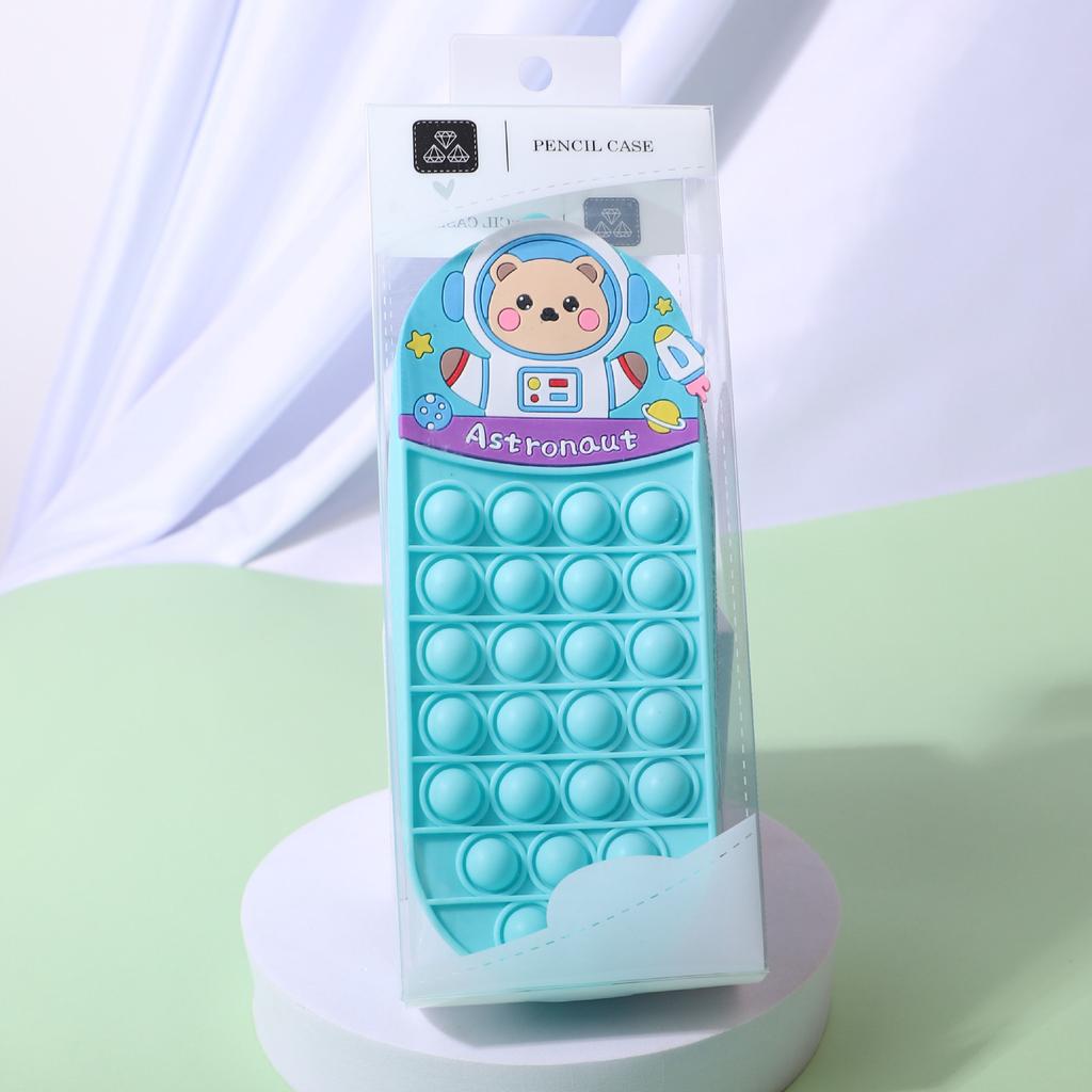 Cartoon Unicorn Pencil Case - Press And Squeeze For Relaxation, Large Capacity Pencil Box, Children's Cute Stationery Bag