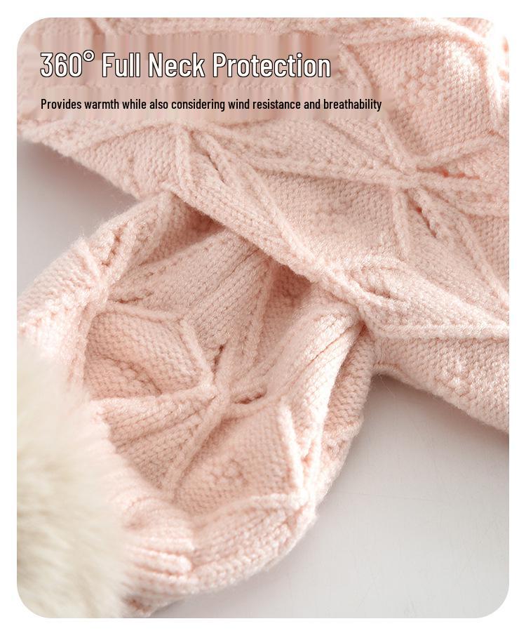 Stylový pletený šátek pro děti: Teplé, větruodolné, jednobarevné pro chlapce a dívky.