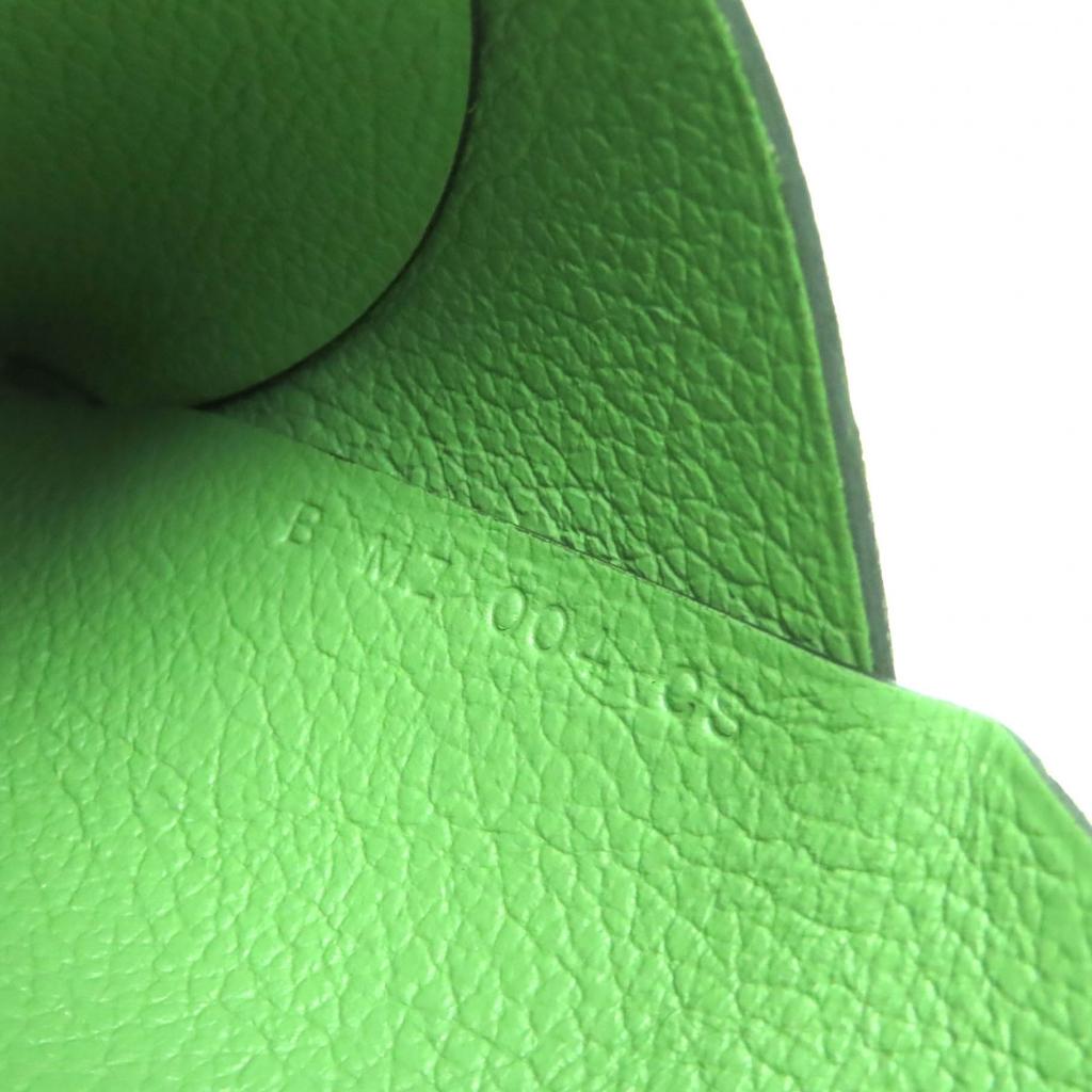 Pristine HERMES Card Case Calvi Duo Bifold Wallet with Evercolor Leather Used