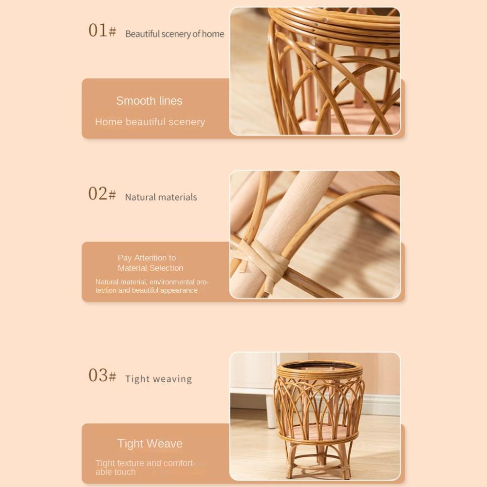 With Legs Flower Stand Plaited Flower Pot Shelf High Value Flower Basket
