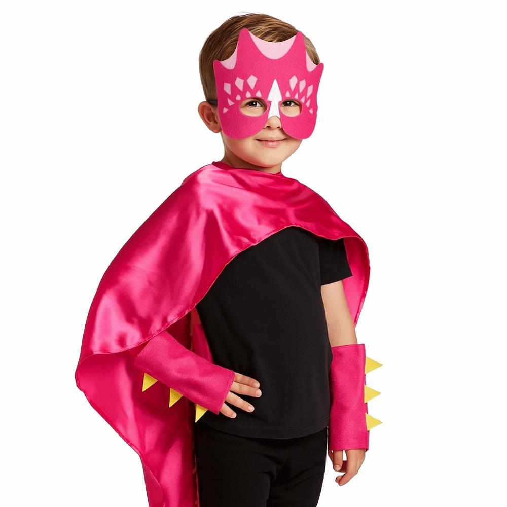 Hooded Cape Halloween Kids Costume Mask Dinosaur Costume Fancy Dragon Cloak  Kids