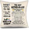 To My Bonus Daughter Gift Ideas Throw Pillow Covers for Bonus Daughter from Bonus Mom Bonus Dad Birthday Graduation Thanksgiving