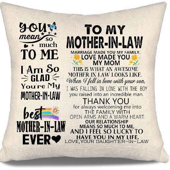To My Bonus Daughter Gift Ideas Throw Pillow Covers for Bonus Daughter from Bonus Mom Bonus Dad Birthday Graduation Thanksgiving