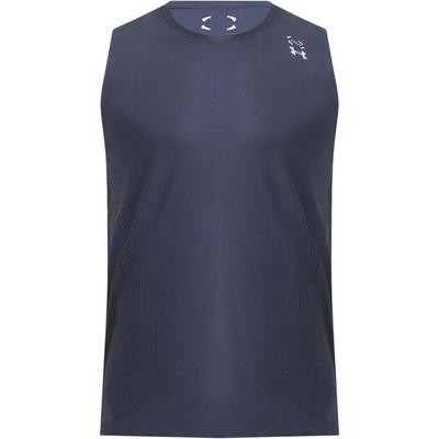 FW25 Canotta da Allenamento Traspirante Casual Senza Maniche con Apertura Halo Uomo Top Blu Navy 6007090-403
