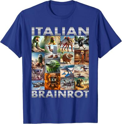 Funny Brainrot Meme Italian Brain Rot Italian Brainro Unisex T-Shirt Funny Shirt Funny T Shirts Anime Clothes Men Gift