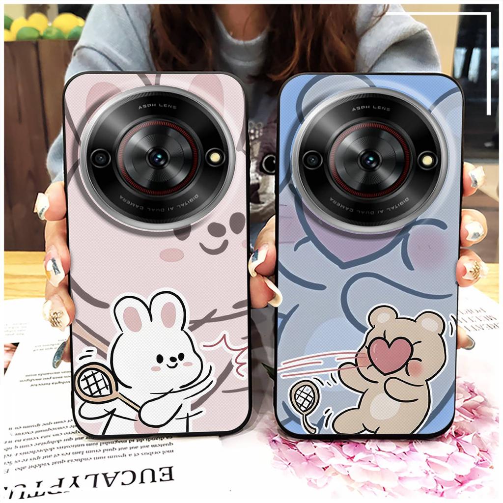 Dirt-resistant Cartoon Phone Case For ZTE Blade A75 5G/Nubia Focus 5G/Calf 5G Phone Pouch Soft case Fashion Design Cute