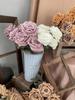 9/18/36 Teste Rose Fiori Artificiali in Seta, Rose Finte con Gambi Lunghi, Mazzi di Rose Finte Realistiche per Decorazioni Matrimoniali