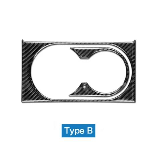 Airspeed Carbon Fiber Car Interior Cup Holder Cover Trim Stickers For Mercedes Benz GLS 16-18 GLE 15-17 GL 13-15 ML Accessories