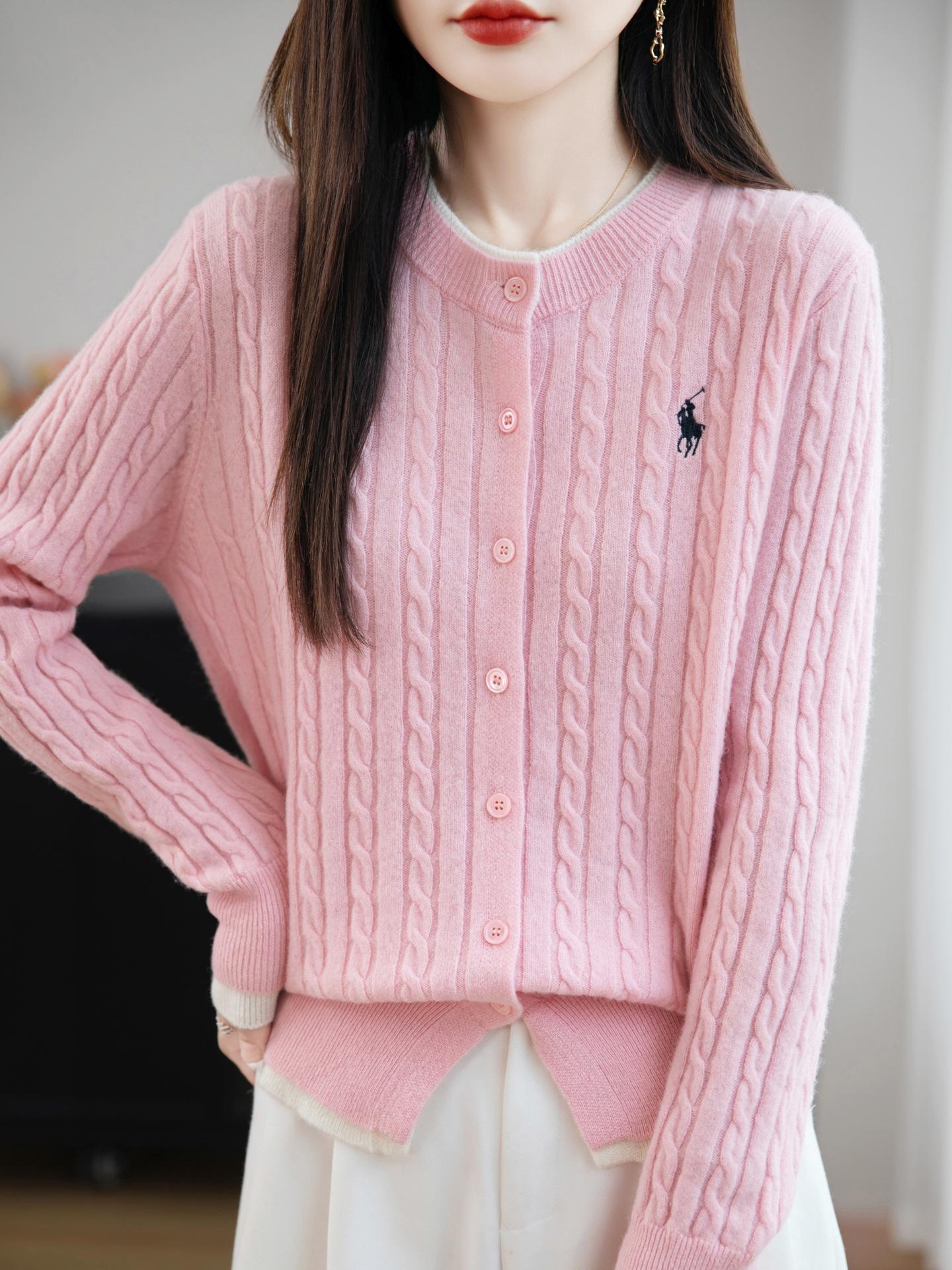 Chose One Dames Retro Kabelsteek Kleurblok Cardigan Trui Jas - Nep Tweedelig Buitenjas met Lange Mouwen M