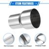 ABSOPRO Exhaust Pipe Adapter Connector 51mm ID to 64mm Universal for and Durable Stainless Silver 2 Pieces Reducer, ID, Cars, Trucks, Pickups, Steel,