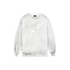 We11done Ss22 Distressed Hole Sweatshirt Unisex sweatshirt White WD-TS1-22-713-U-WH