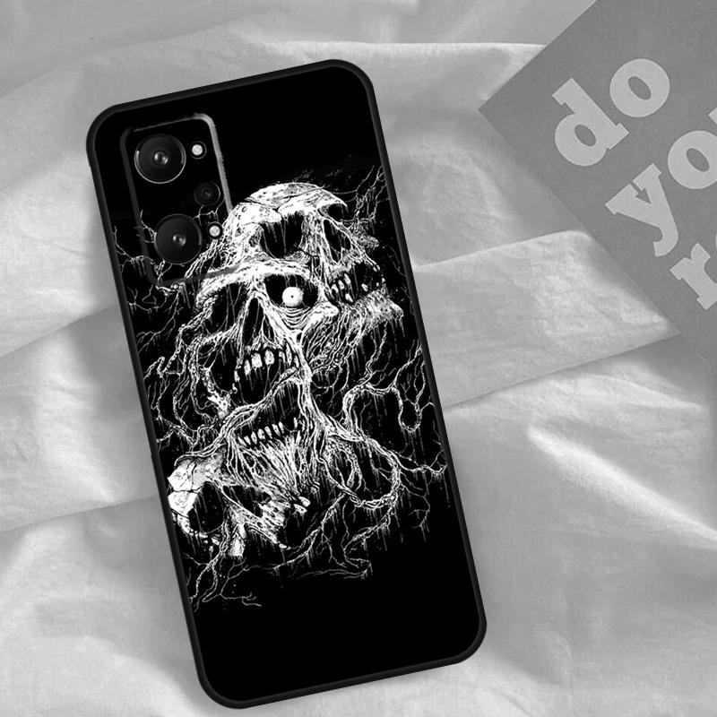 Gothic Fashion Skull For Realme C30 C31 C33 C35 C55 C21Y GT Neo 5 3T 2T OnePlus 11 10 9 Pro Nord CE 3 2 Lite Case
