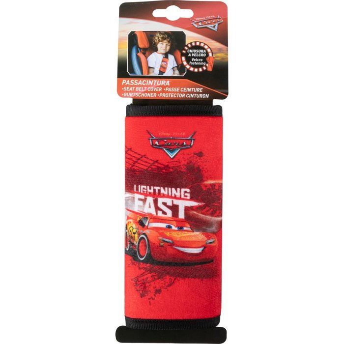 Ceinture de sécurité enfant - Disney - Cars - Rouge - Ajustable - Confortable