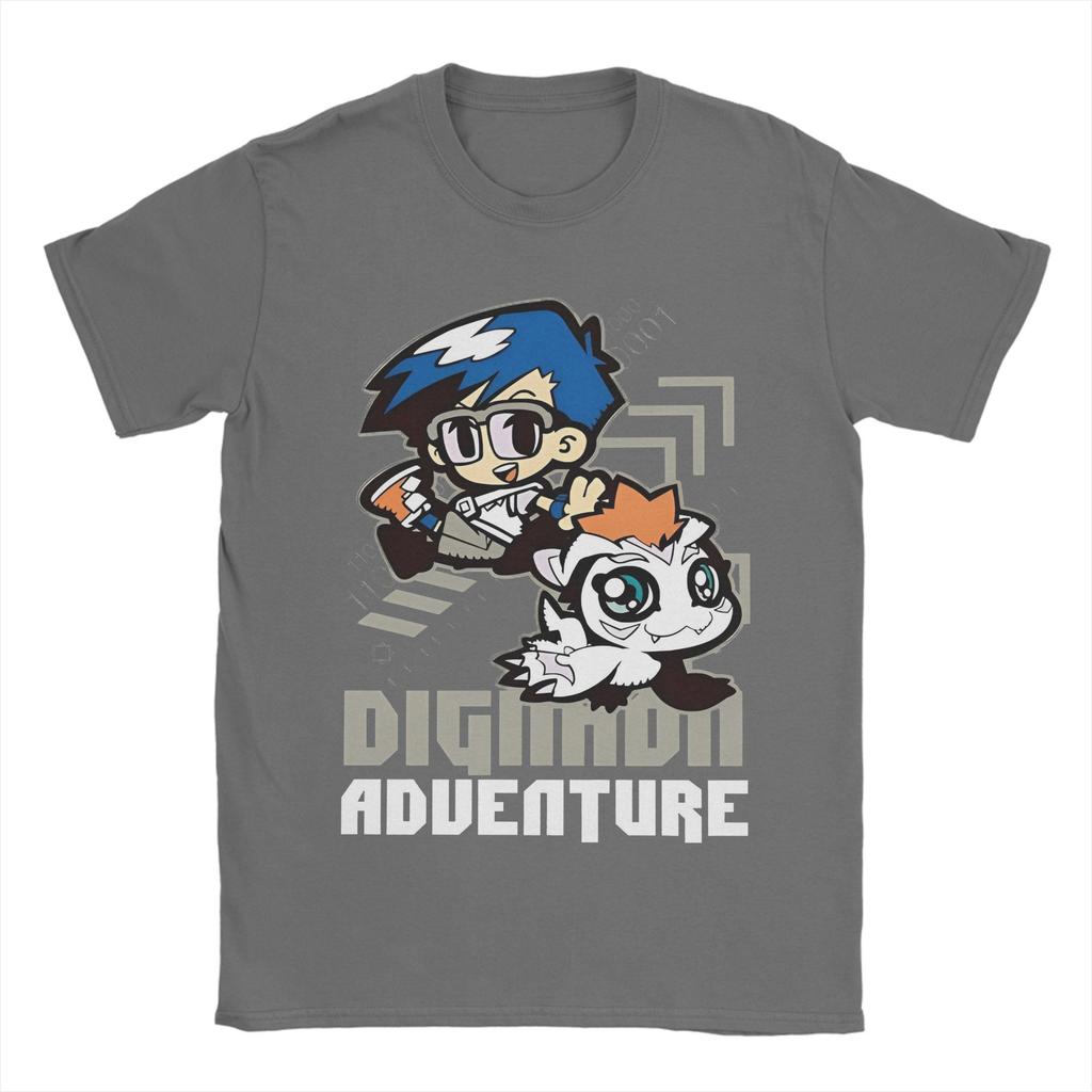 Hip Hop Digimon Adventure Joe Gomamon Tshirt Men Crewneck Short Sleeve Clothing  Cotton Summer Top Tee