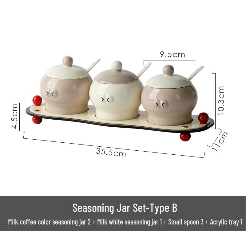 ZISIZ Kitchen Spice Jar Set