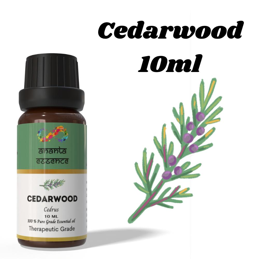Ananta esenciální olej z cedrového dřeva 10 ml – Dřevitá aromatická vůně pro difuzéry, svíčky a provonění domova