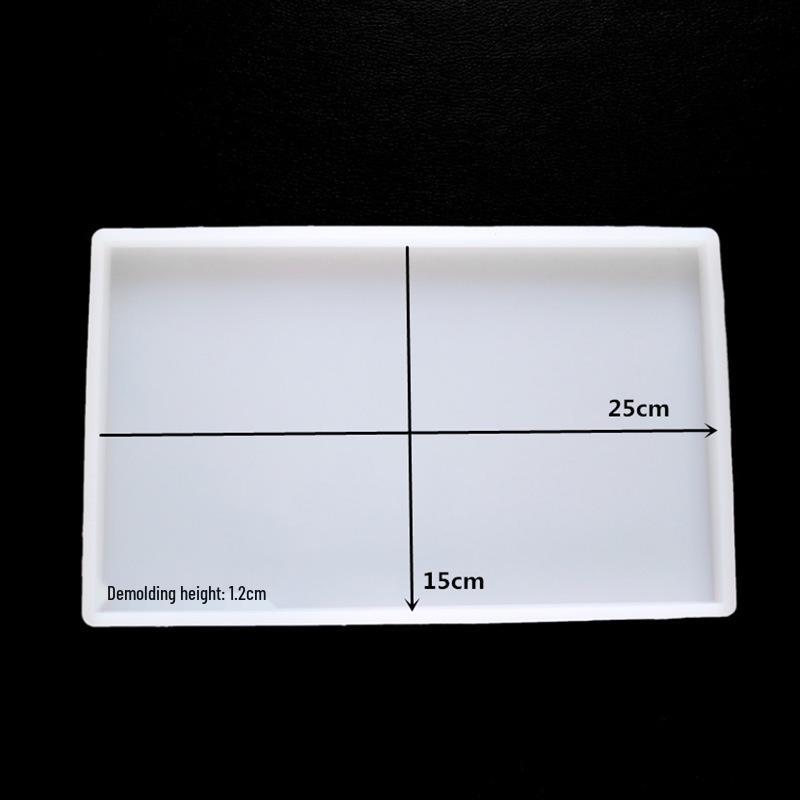 

Thickened Large Silicone Epoxy Resin Mold for DIY Rectangular & Square Display Stand and Pressing Clay Board