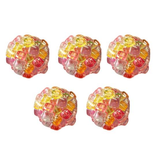 2/3/5Pcs Bead Filled Stress Ball Anxiety Stress Relief Beaded Ball Squeeze Toy Portable Travel Soft TPR Textured Ball Sensory Fidget Toy