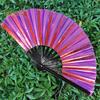 Folding Fan Brilliant Color Outfit Accessories Decorative Simple 13 Inch Festival Halloween Folding Fan Home Decoration