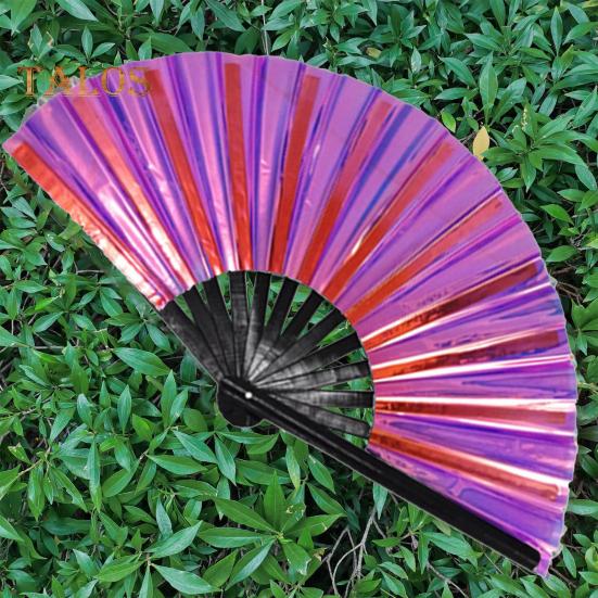 Folding Fan Brilliant Color Outfit Accessories Decorative Simple 13 Inch Festival Halloween Folding Fan Home Decoration