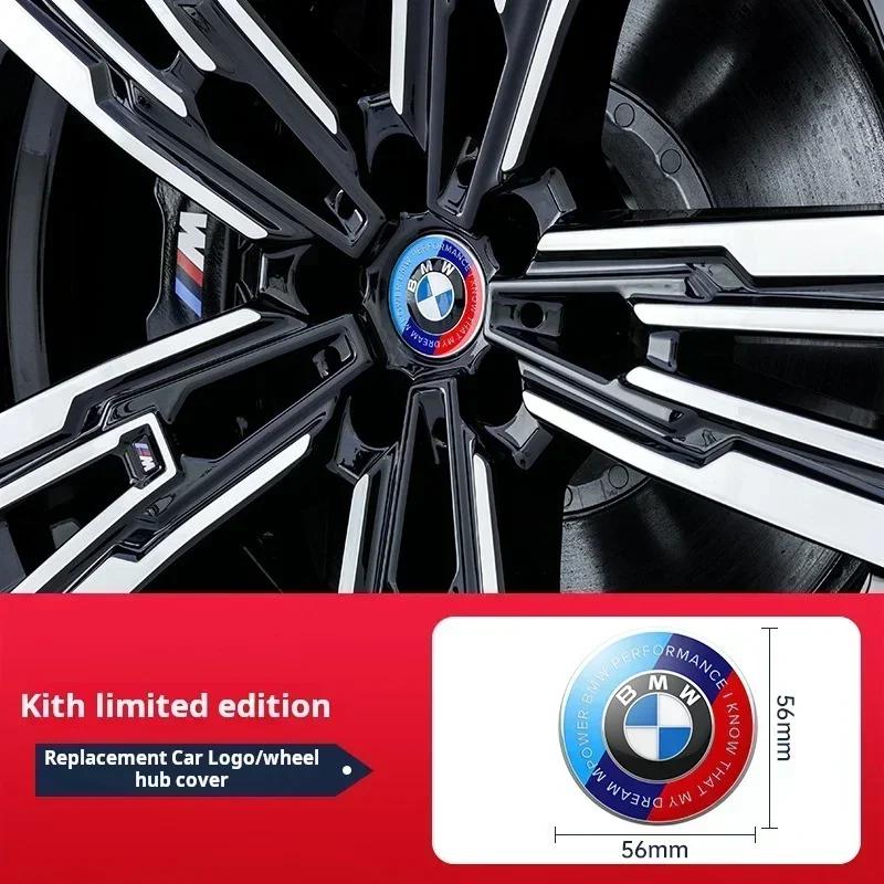 

2025 NEW BMW 50H Anniversary Logo Front Cover Badge 81mm Rear Badge 72mm Hubcap 56mm Steering Wheel Sticker 46mm