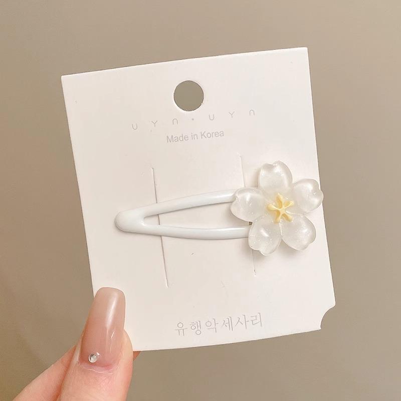 Sweet Cute Cherry Blossom Hair Side Clip Headwear Cute Girls BB Clip Y2K Side Bangs Clip Hair Accessories Fresh Flowers Hairpins