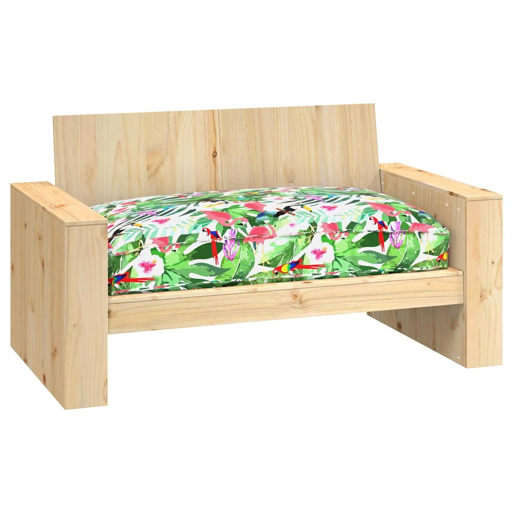 Cushion Floral Multicolored 120 x 80 x 12 cm Oxford Fabric