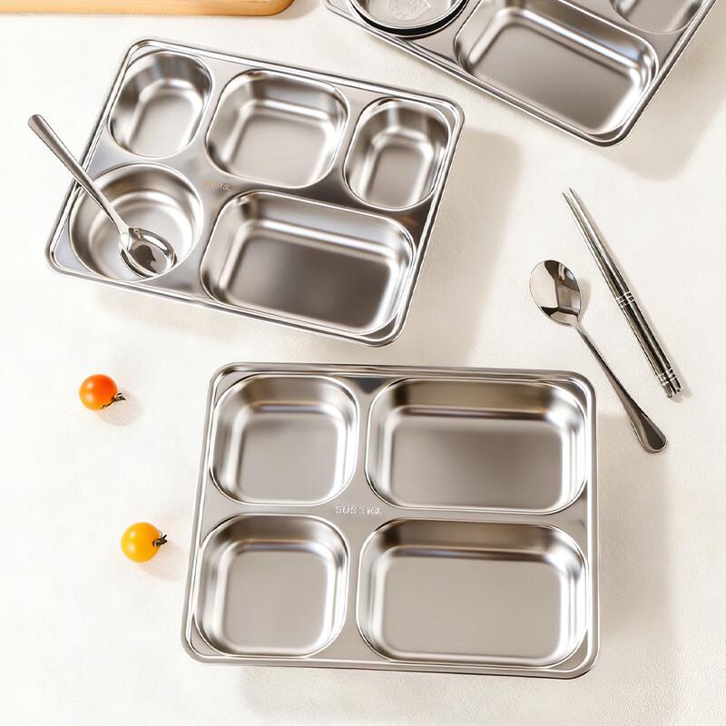 316 Stainless Steel Kids Divided Dining Plate