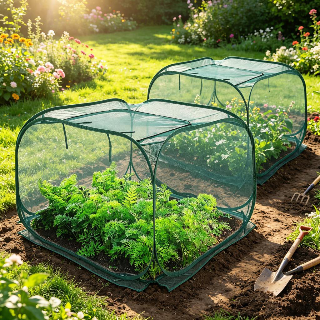 Pop Up Mesh Plant Cover Garden Accessories Plants Protectors Outdoor Greenhouses for Planting Gardening Tools Everything Gadget