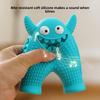 Pet Dog Teething Device, Little Monster Sound Toy, Dog Toothbrush, Dog Toy, Durable and Easy To Clean