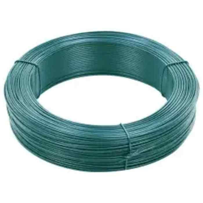 VidaXL Fil de liaison de clôture 250 m 1,6/2,5 mm Acier Vert noirâtre