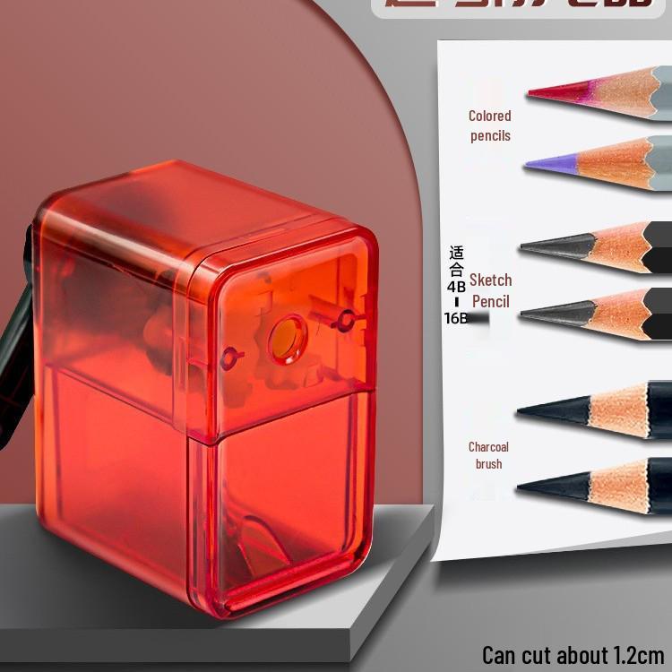 Dubbelgat Handzwengel Puntenslijper voor Studenten en Leraren