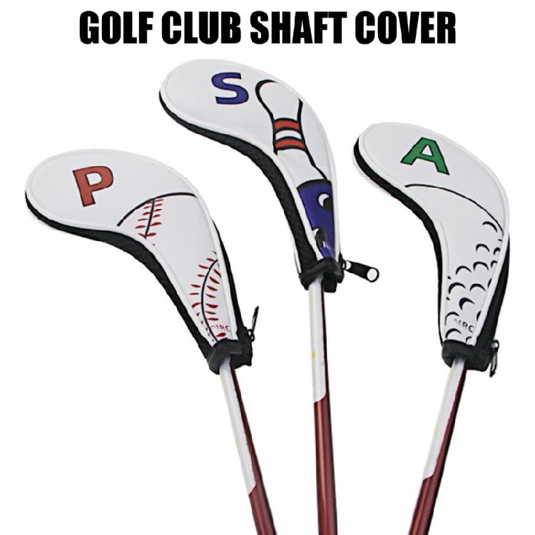 9pcs Golf Iron Head Protective Cover with Zipper Waterproof Golf Iron Head Cover Golf Accessories Gift for Golfers